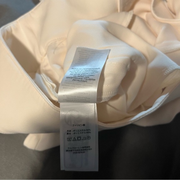 Ralph Lauren Cream Knee-length Wrap Skirt with Tie Front and Pleats - Picture 8 of 10